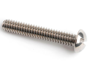 4-40 X 1/2 SLOT ROUND HEAD SCREW ANSI B18.6.3 A2 ST/ST