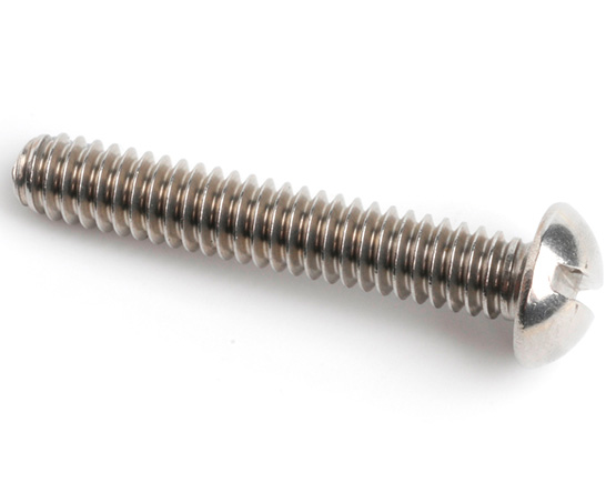 4-40 X 1/2 SLOT ROUND HEAD SCREW ANSI B18.6.3 A2 ST/ST