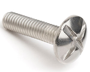 M6 X 25 CROSS-SLOT MUSHROOM HD SCREW (NF E 25-129) A2 ST/ST
